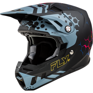 Fly Racing Formula CC Tektonic Helmet (2024) - Matte Black/Slate/Blue
